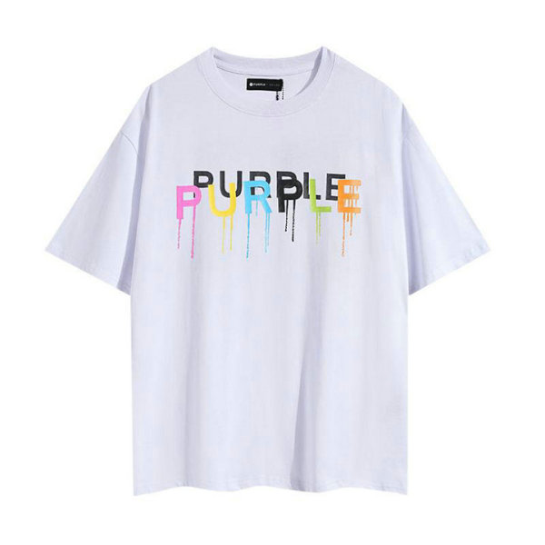 Purple Brand Short Round Collar T-shirt S-XL (139)