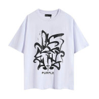 Purple Brand Short Round Collar T-shirt S-XL (150)