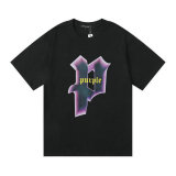 Purple Brand Short Round Collar T-shirt S-XL (44)