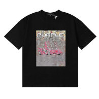 Purple Brand Short Round Collar T-shirt S-XL (104)