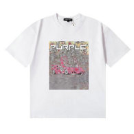 Purple Brand Short Round Collar T-shirt S-XL (105)
