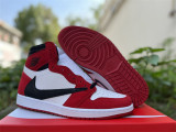 Authentic Travis Scott x Air Jordan 1 White Red