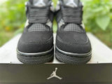 Authentic Air Jordan 4 Black/Silver