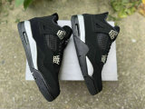 Authentic Air Jordan 4 Black/Silver