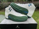 Authentic Air Jordan 12 Retro White/Green