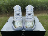 Authentic Air Jordan 11 Silver/White