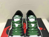 Authentic Air Jordan 1 Low GS Green/Black/White