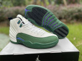 Authentic Air Jordan 12 Retro White/Green