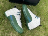 Authentic Air Jordan 12 Retro White/Green