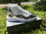 Authentic Air Jordan 11 Silver/White