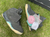 Authentic SoleFly x Air Jordan 5 Black/Aurora Green