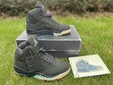 Authentic SoleFly x Air Jordan 5 Black/Aurora Green