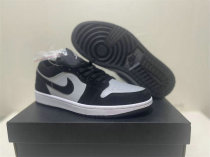 Authentic Air Jordan 1 Low GS Black/Grey Authentic Air Jordan 1 Low GS Black/Grey