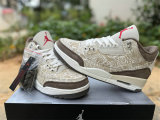 Authentic Air Jordan 3 GS Phantom/University Red