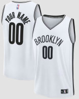 Men's Brooklyn Nets Fanatics White Fast Break Custom Jersey - Association Edition