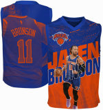 Youth New York Knicks Jalen Brunson Outerstuff Blue Icon Play Jersey