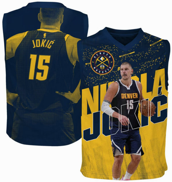 Youth Denver Nuggets Nikola Jokić Outerstuff Navy Icon Play Jersey