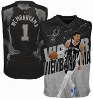 Youth San Antonio Spurs Victor Wembanyama Outerstuff Black Icon Play Jersey