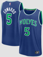 Youth Minnesota Timberwolves Anthony Edwards Fanatics Blue Fast Break Jersey - Icon Edition