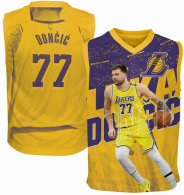 Youth Los Angeles Lakers Luka Dončić Outerstuff Gold Icon Play Jersey