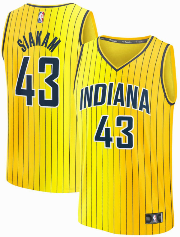 Youth Indiana Pacers Pascal Siakam Fanatics Gold Fast Break Replica Jersey - Statement Edition