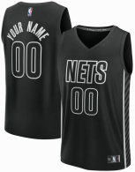 Men's Brooklyn Nets Fanatics Black Fast Break Custom Jersey - Statement Edition