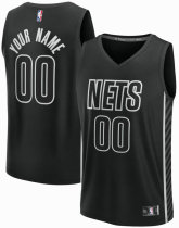 Men's Brooklyn Nets Fanatics Black Fast Break Custom Jersey - Statement Edition Men's Brooklyn Nets Fanatics Black Fast Break Custom Jersey - Statement Edition