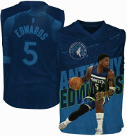Youth Minnesota Timberwolves Anthony Edwards Outerstuff Blue Icon Play Jersey