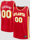 Youth Atlanta Hawks Fanatics Red Fast Break Custom Jersey - Icon Edition