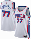 Unisex Philadelphia 76ers VJ Edgecombe Nike White Swingman Player Jersey - Association Edition