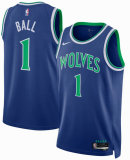 Unisex Minnesota Timberwolves LaMelo Ball Nike Blue Swingman Jersey - Icon Edition
