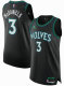 Unisex Minnesota Timberwolves Jaden McDaniels Jordan Brand Black Authentic Jersey - Statement Edition