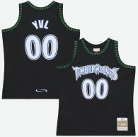 Men's Minnesota Timberwolves Mitchell & Ness x Playboi Carti Black 1997-98 Swingman Jersey