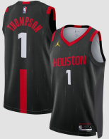 Unisex Houston Rockets Amen Thompson Jordan Brand Black Swingman Jersey - Statement Edition
