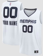Men's Memphis Grizzlies Fanatics White Fast Break Custom Jersey - Association Edition
