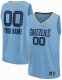 Men's Memphis Grizzlies Fanatics Light Blue Fast Break Custom Jersey - Statement Edition