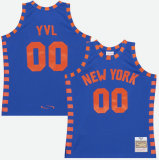 Men's New York Knicks Mitchell & Ness x Playboi Carti Blue 2005-06 Swingman Jersey